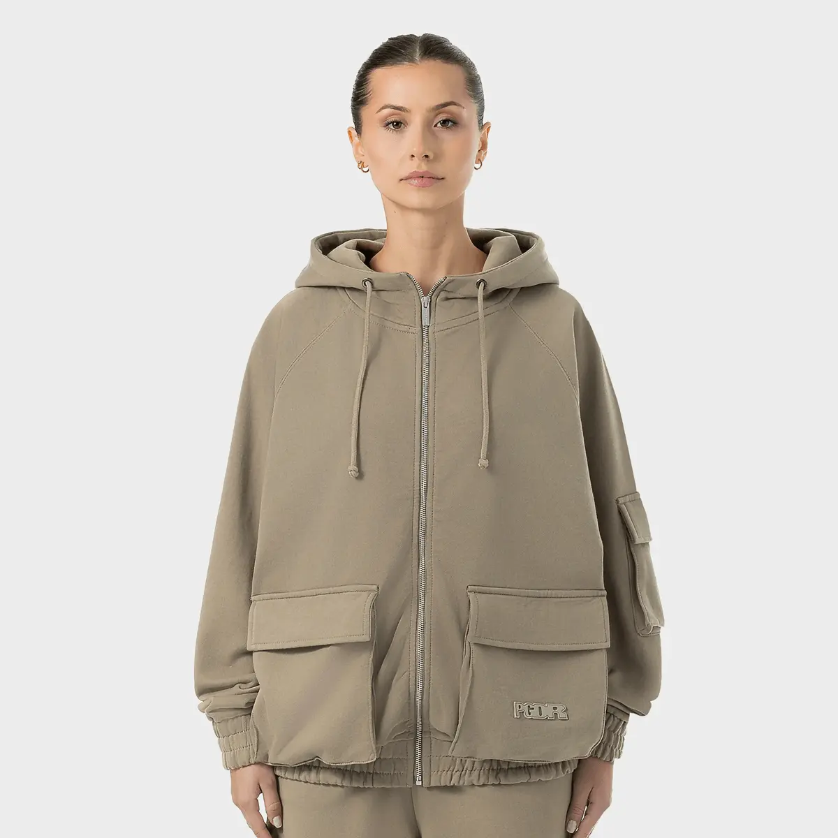

Спортивная куртка Pegador Nona Oversized Sweat Jacket, бежевый