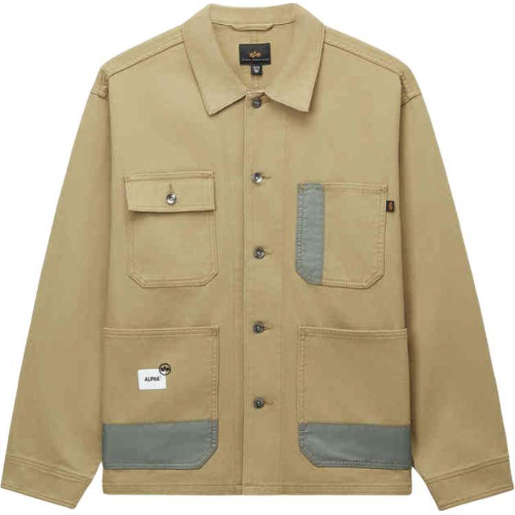 

Alpha Industries Куртка с накладными карманами из хлопка, Brown