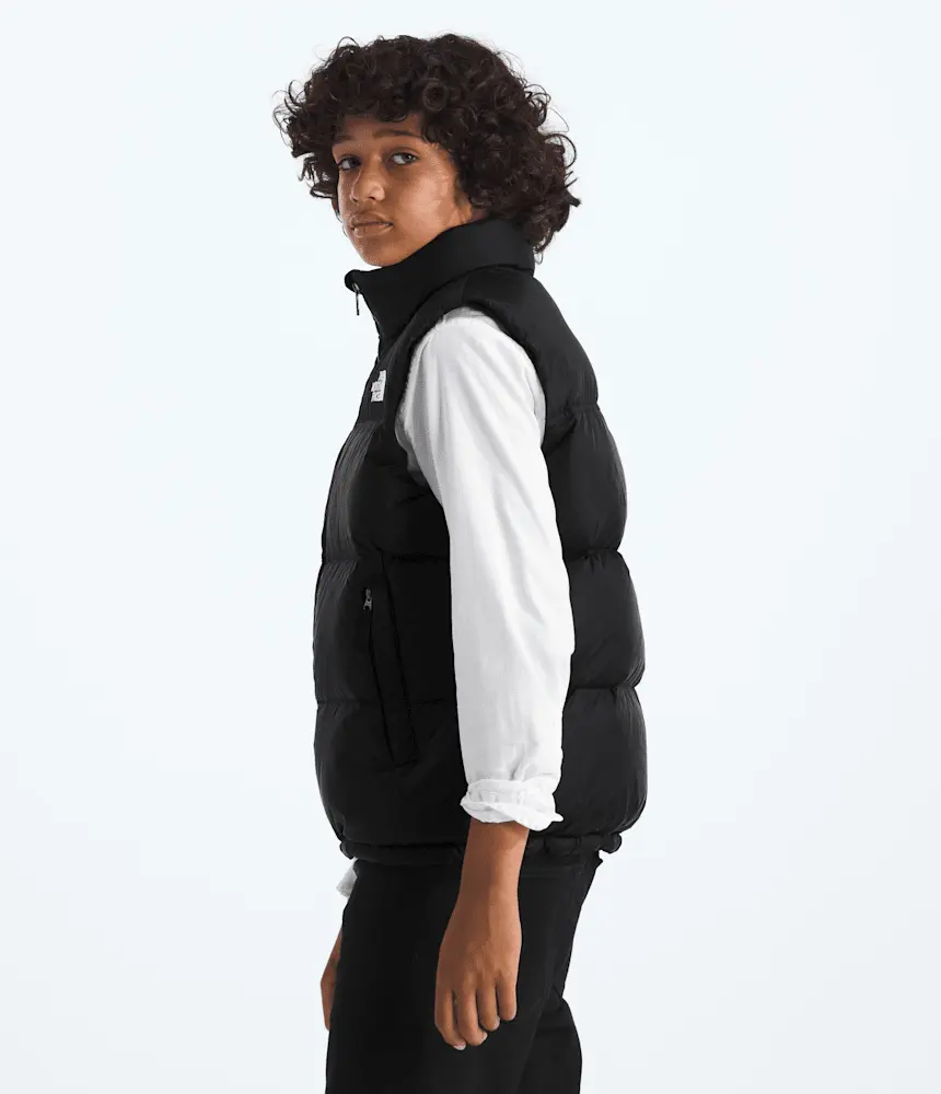 Жилет Nuptse Retro 1996 для мальчиков и девочек The North Face, TNF Black/TNF Black/Recycled down — фото 4