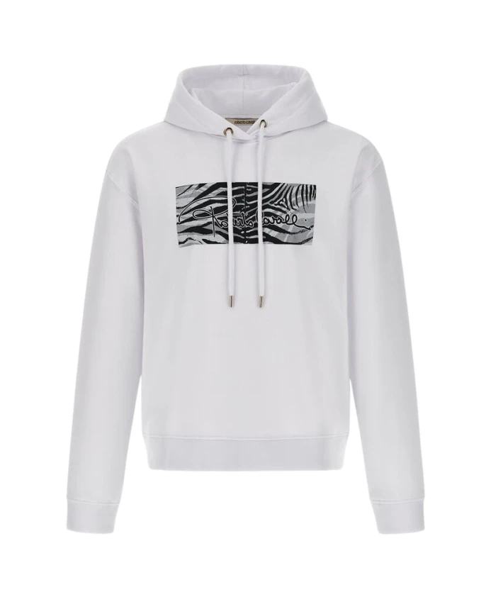 

Белая толстовка с флагом, сделано в Италии. Roberto Cavalli, белый