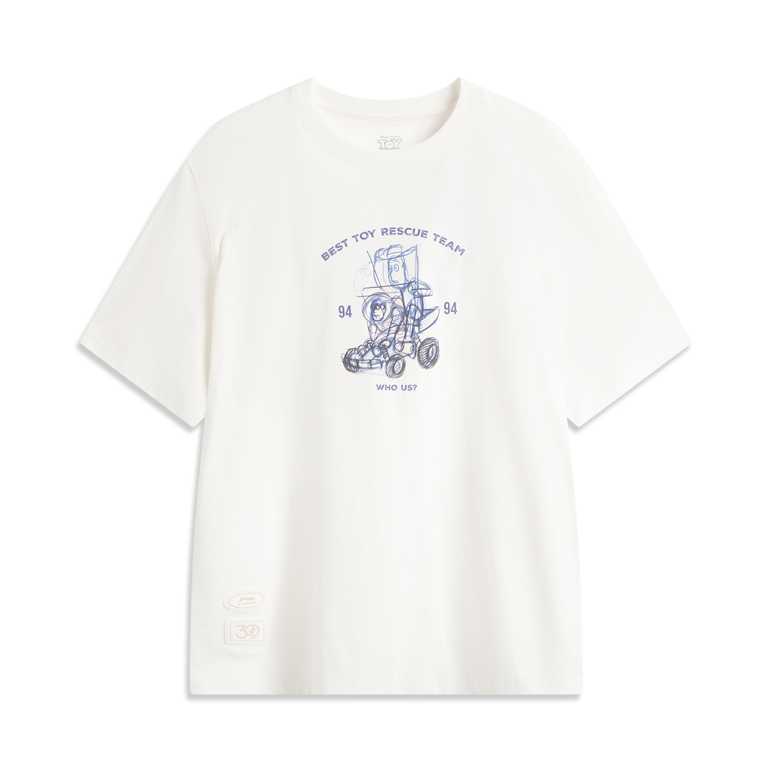 

LINING Футболка Disney мужская ivory, Бежевый, LINING Футболка Disney мужская ivory