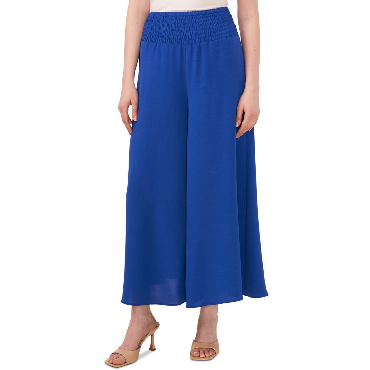 

Женские широкие брюки с высокой посадкой до щиколотки Sam & Jess, цвет deep royal blue