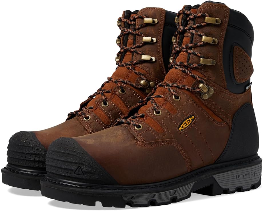 

Ботинки KEEN Utility Camden 8" Waterproof 600G, цвет Leather Brown/Black