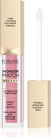 

Стойкая матовая жидкая губная помада с гиалуроновой кислотой Eveline Cosmetics Wonder Match, 01 Angel Rose 6,8 ml