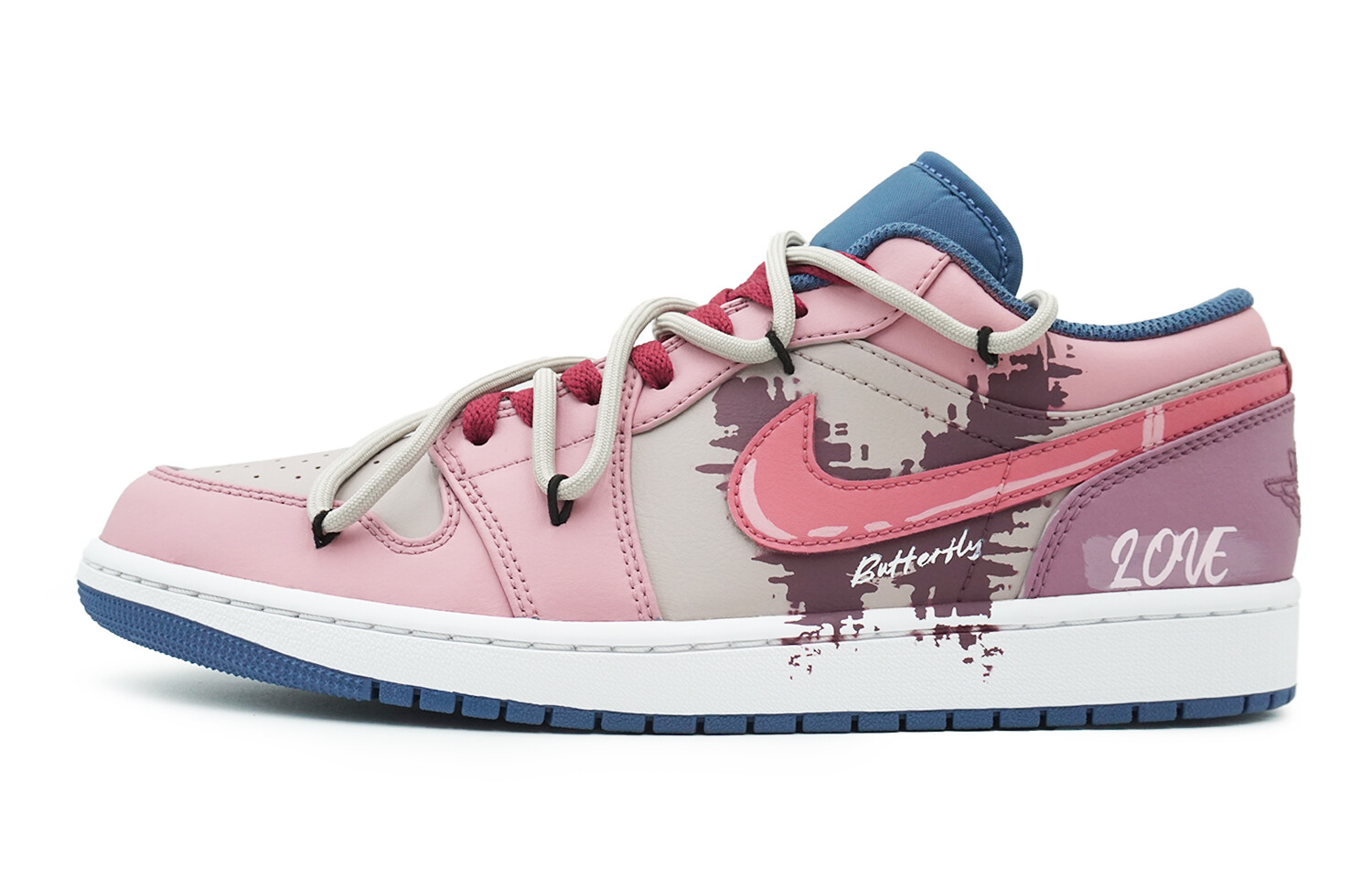 

Баскетбольные кроссовки Air 1 Vintage Men Low-Top Pink/Grey Jordan
