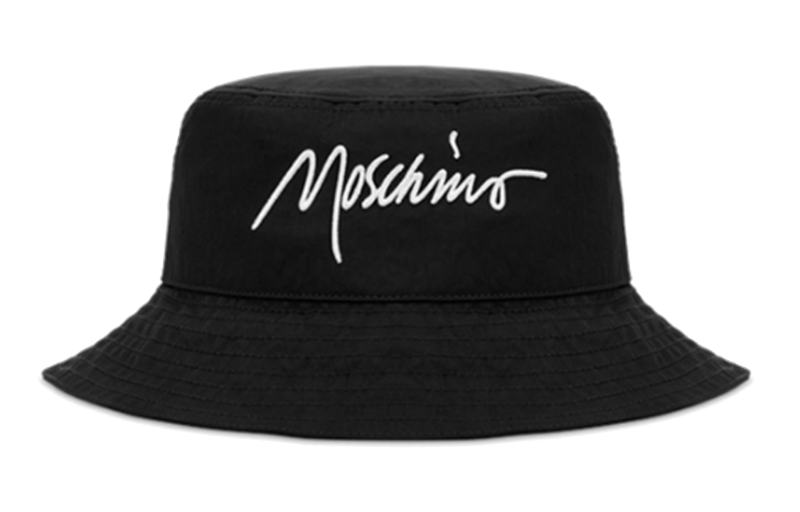 

MOSCHINO Панама-шляпа унисекс черная, Black