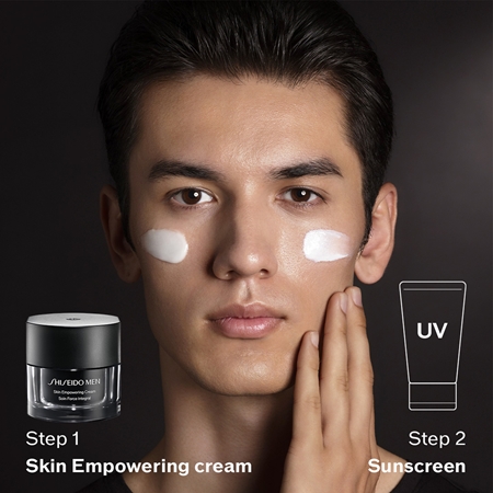 Крем для лица Shiseido — Укрепляющий для уменьшения морщин Men Skin Empowering Advanced Cream, 50 мл — фото 3