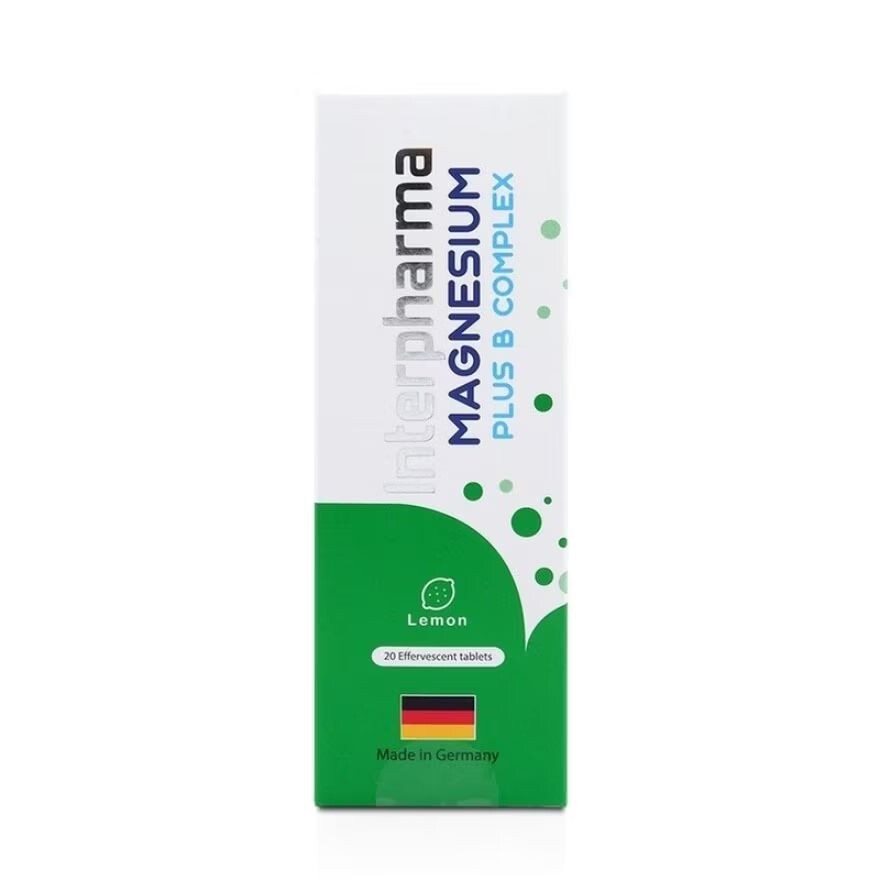 

Interpharma Комплекс магния плюс B (вкус лимона) 20 таблеток, Green