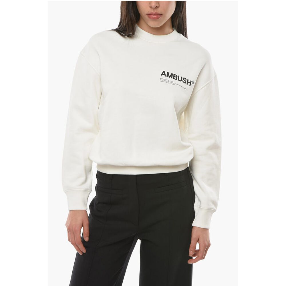 

Толстовка WORKSHOP с круглым вырезом и принтом логотипа Ambush, White