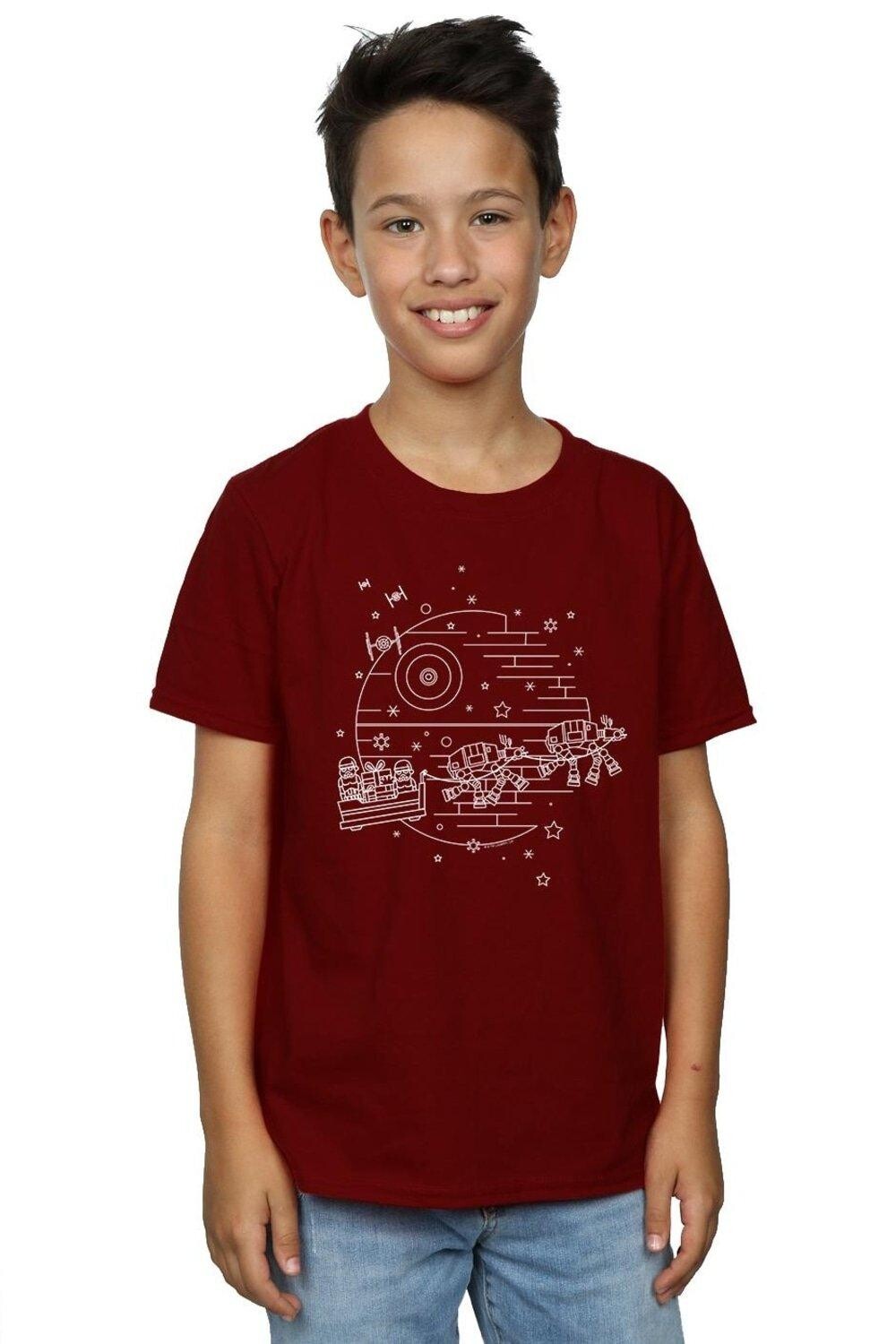 

Футболка со звездой смерти Star Wars, красный