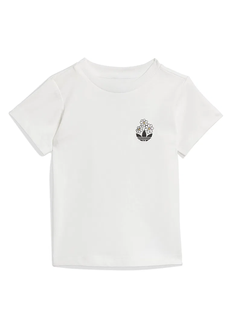 Детский комплект футболка и шорты, Disney x ADIDAS, белый/стальной/мультиколор — фото 2