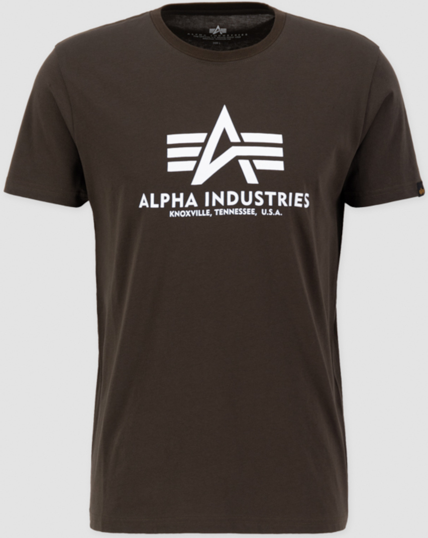 

Футболка Alpha Industries Basic T-Shirt, цвет Olivegreen/Black