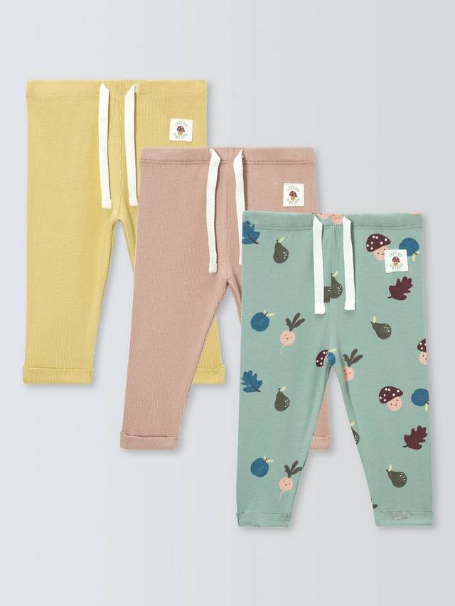 

Детские леггинсы с мухоморами John Lewis, Pack of 3, Multi