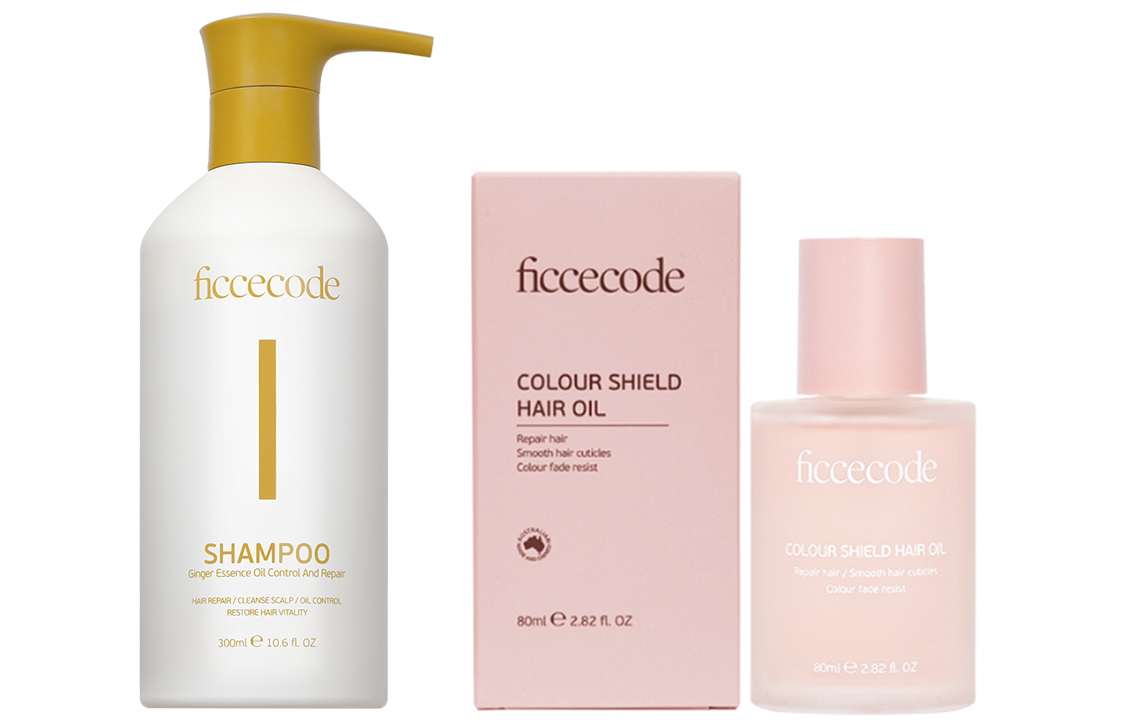 Набор FicceCode: шампунь Ginger Essence Oil Control And Repair + масло для волос Weightless, 300 мл + 30 мл — фото 4