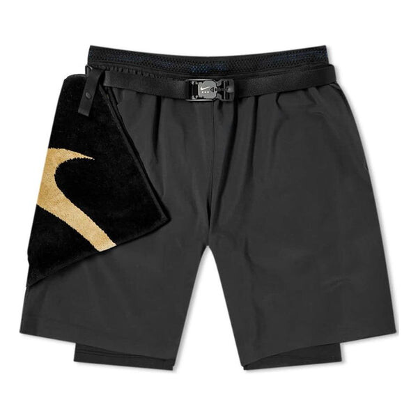 

Шорты x mmw crossover ss22 solid color belt straight shorts black Nike, мультиколор