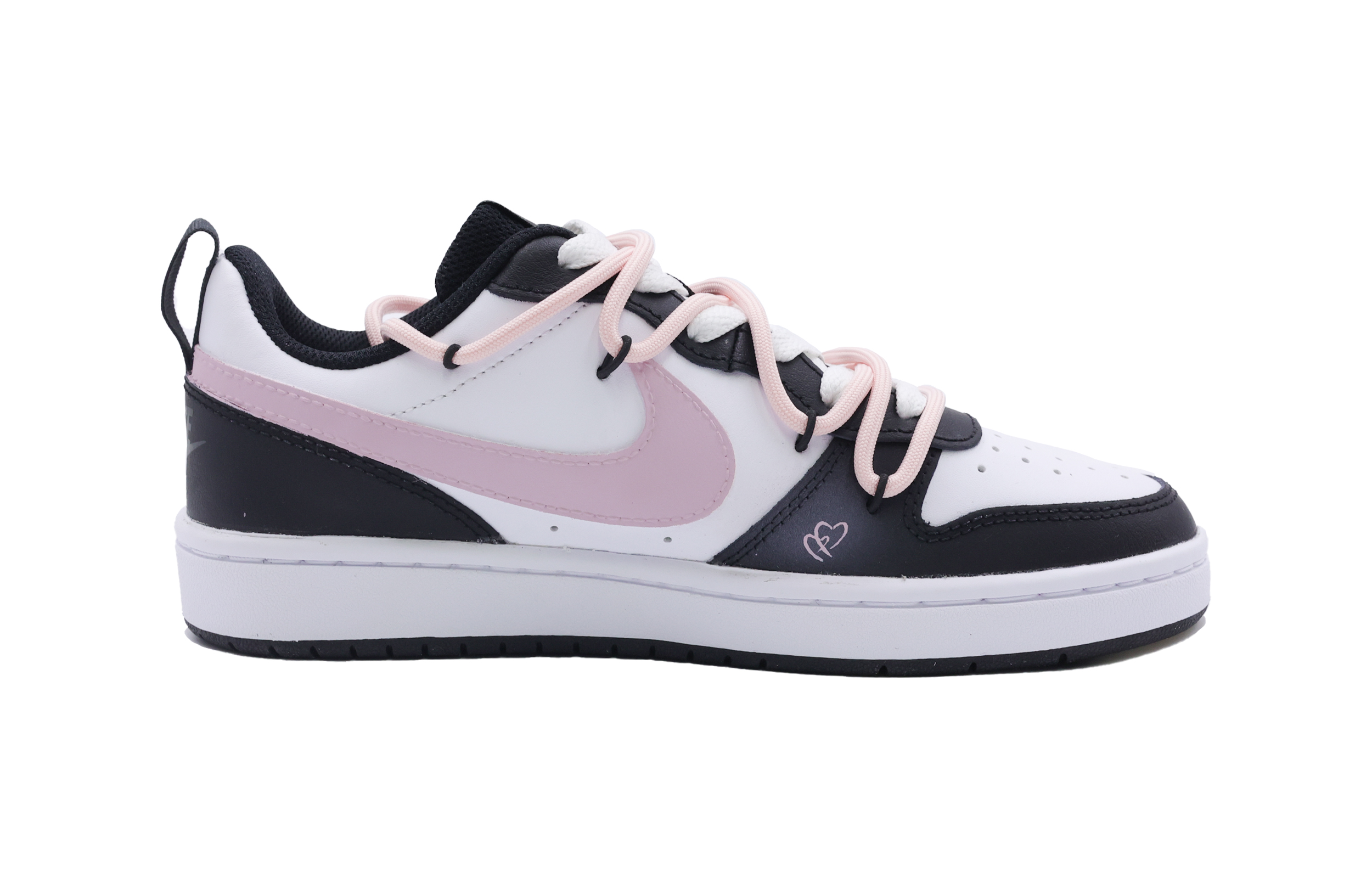 

Кроссовки Nike Court Borough Skateboarding Shoes Women's Low-top Dark Obsidian/Fierce Pink/White, розовый