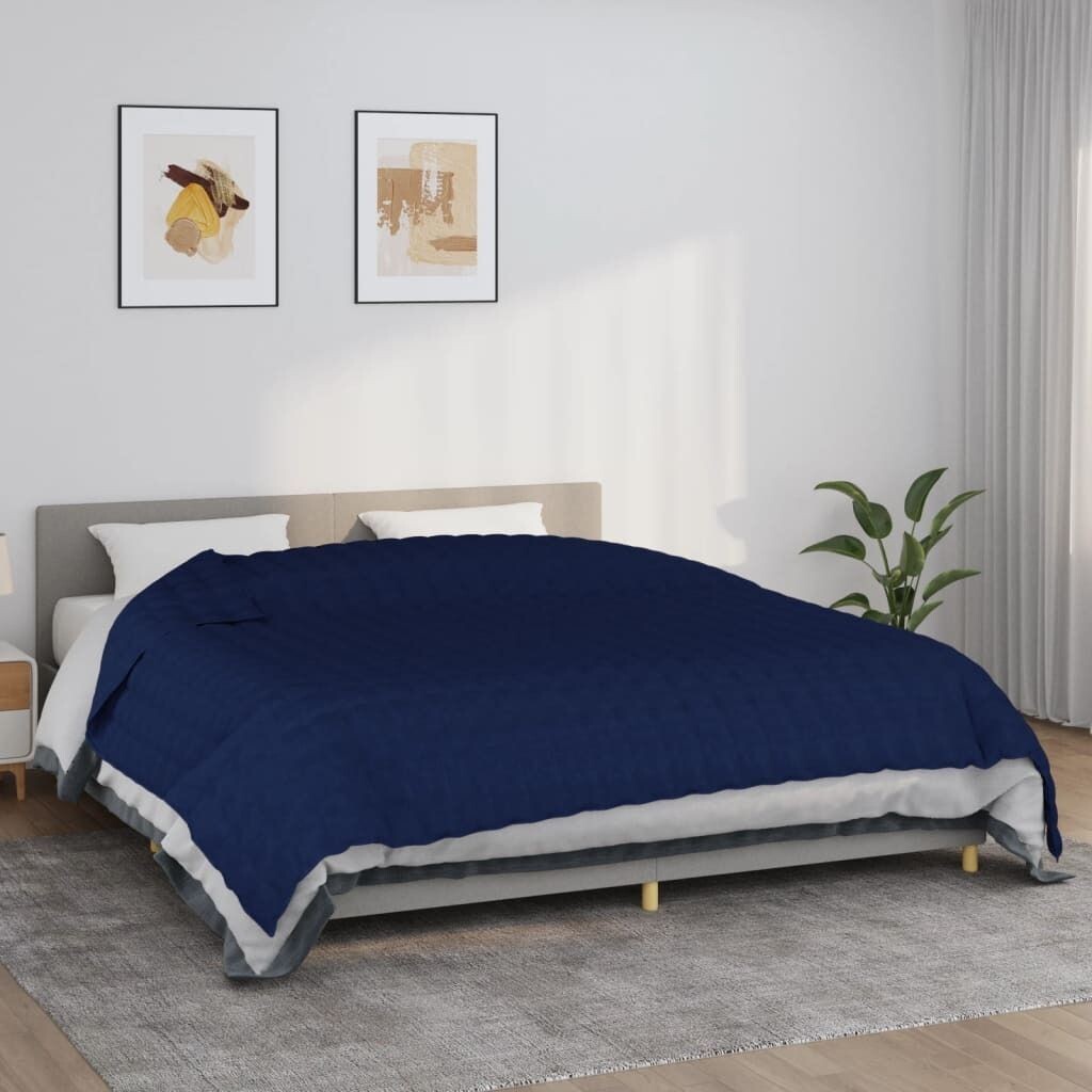 

Одеяло утяжеленное синее 220х260 см, ткань 15 кг. DKD HOME DECOR, синий