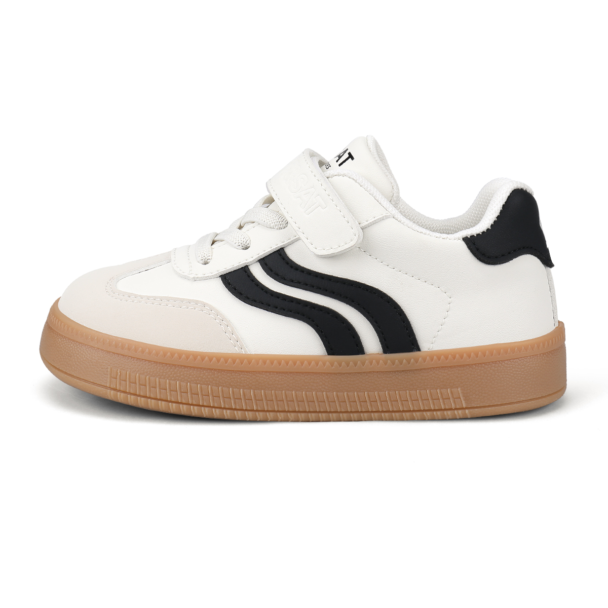 

Нескользящие, износостойкие, водонепроницаемые низкие детские кроссовки для повседневной носки ST&SAT KIDS, бежевый/фиолетовый