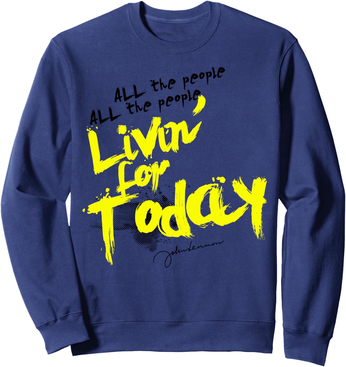 

Джон Леннон - Толстовка All the People John Lennon, темно-синий