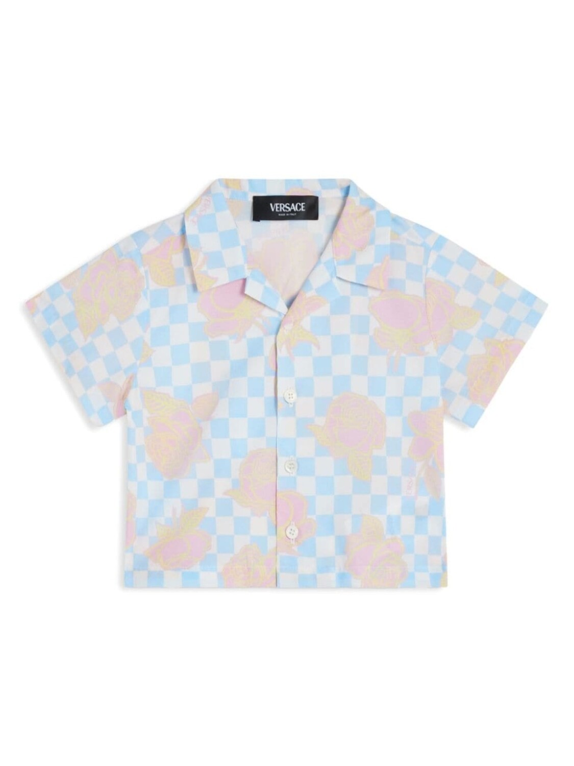 

Рубашка Rose Contrasto Versace Kids, синий