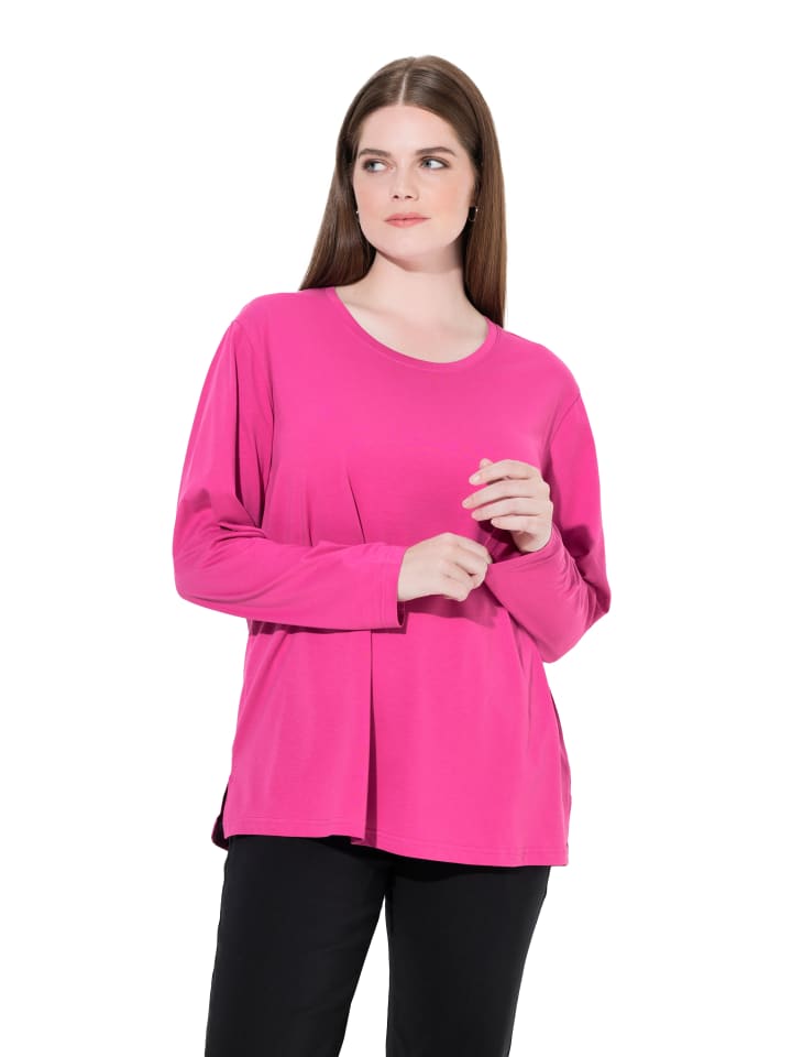 

Ulla Popken Футболка классического темно-ягодного цвета, Фиолетовый, Ulla Popken Футболка классического темно-ягодного цвета