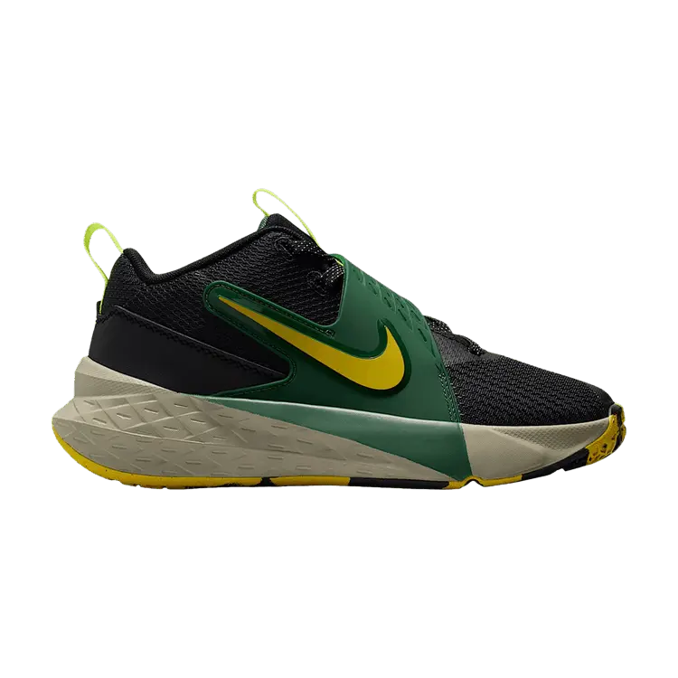 

Кроссовки Nike Team Hustle D12 GS, Black Fir Bright Citron