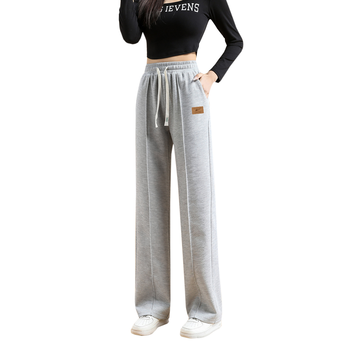 

Вязаные спортивные брюки для женщин WARRIOR, светло-серый