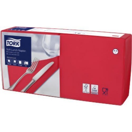 

Салфетка 33см 3-слойная 1/4 Falz Rot 150 шт Tork