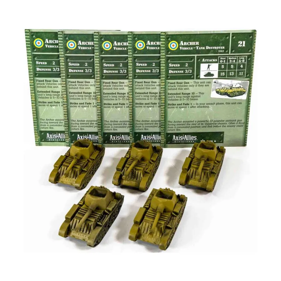 

Лучник (U) x5, Axis & Allies - Collectible Miniatures Game - Set #2 Singles