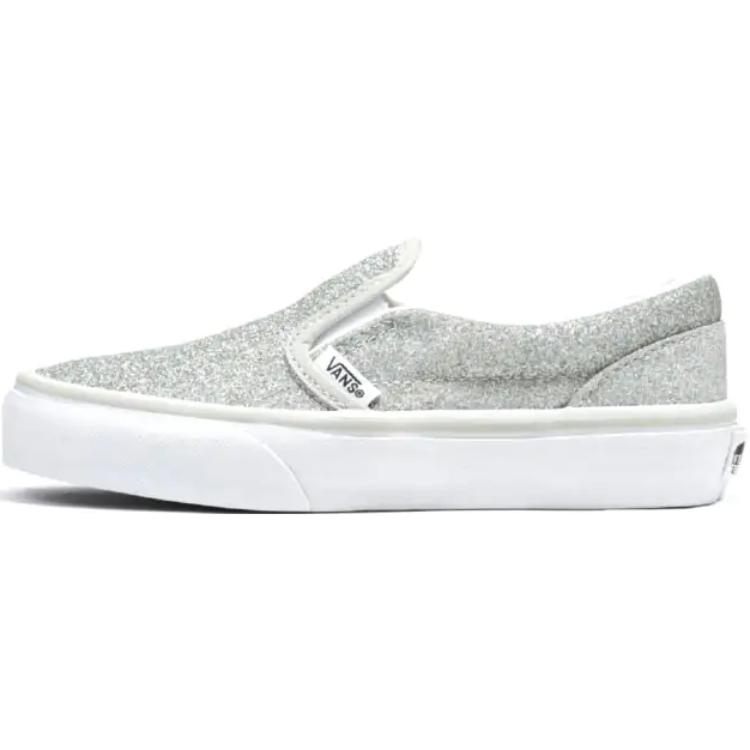 

Кроссовки Slip on Low Top Kids' Skateboarding Shoes Gray Kids' Vans, серый/белый
