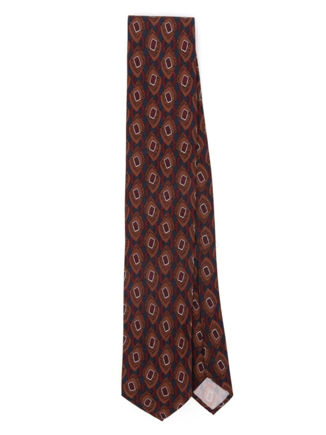 

Lardini жаккардовый галстук, коричневый