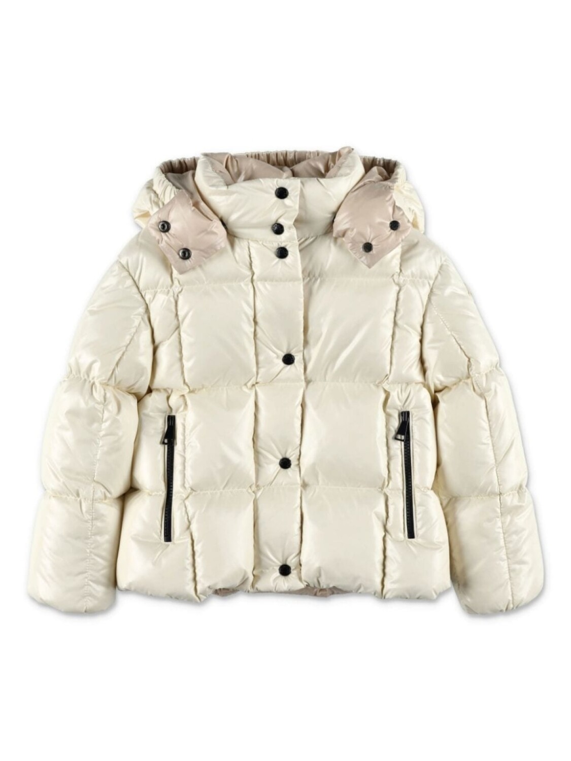 

Moncler Enfant пуховик Parana с капюшоном, нейтральный цвет