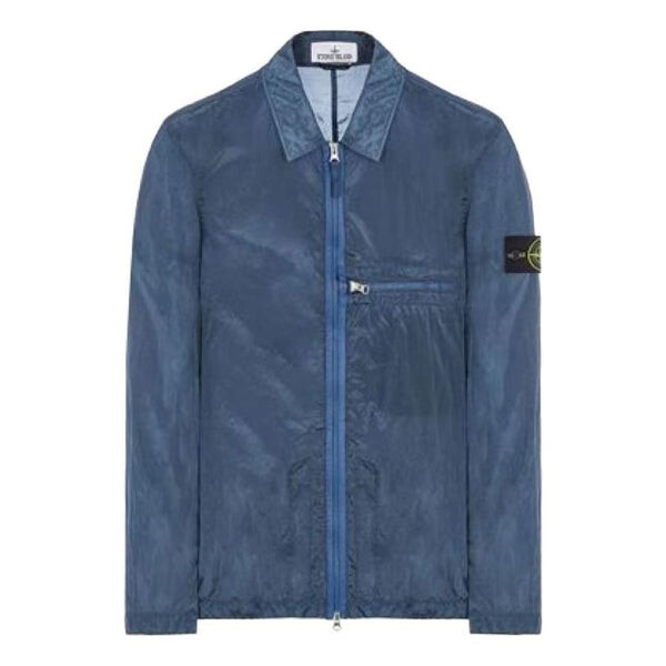 

Куртка metal overshirt 'dark blue' Stone Island, синий