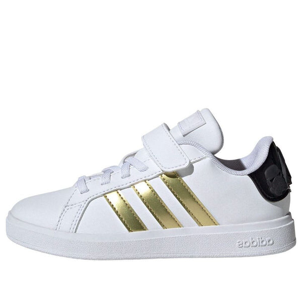 

Кроссовки star wars grand court 2.0 'white black metallic gold' Adidas, белый
