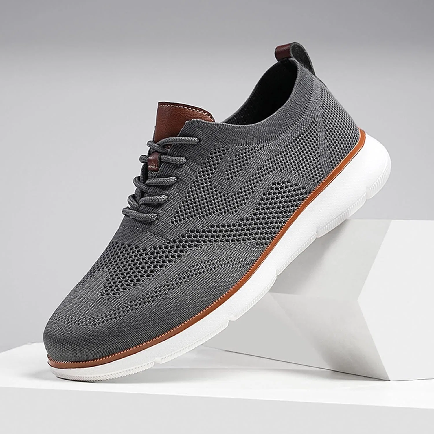 Водонепроницаемые туфли Breathable Knit Loafers, серый RSZGSWS — фото 3