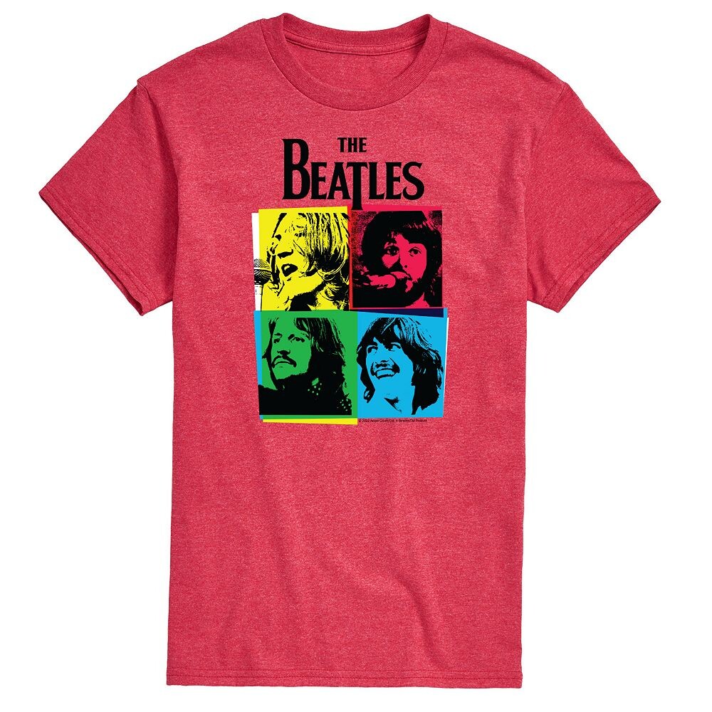 

Мужская футболка с рисунком The Beatles Licensed Character, красный