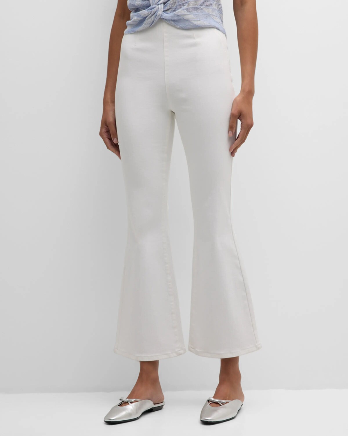 

Расклешенные джинсы Carson Off-Duty Veronica Beard, цвет White