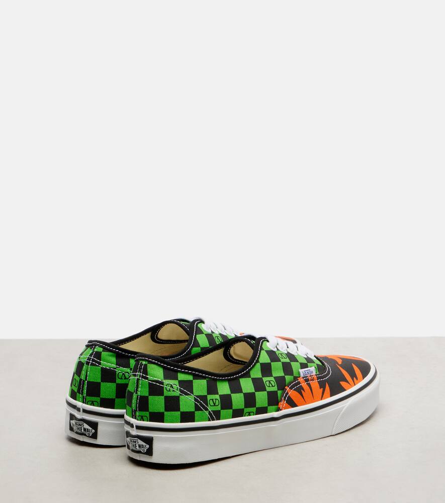 Кроссовки Vans с принтом VLogo Valentino Garavani, Green Black — фото 2