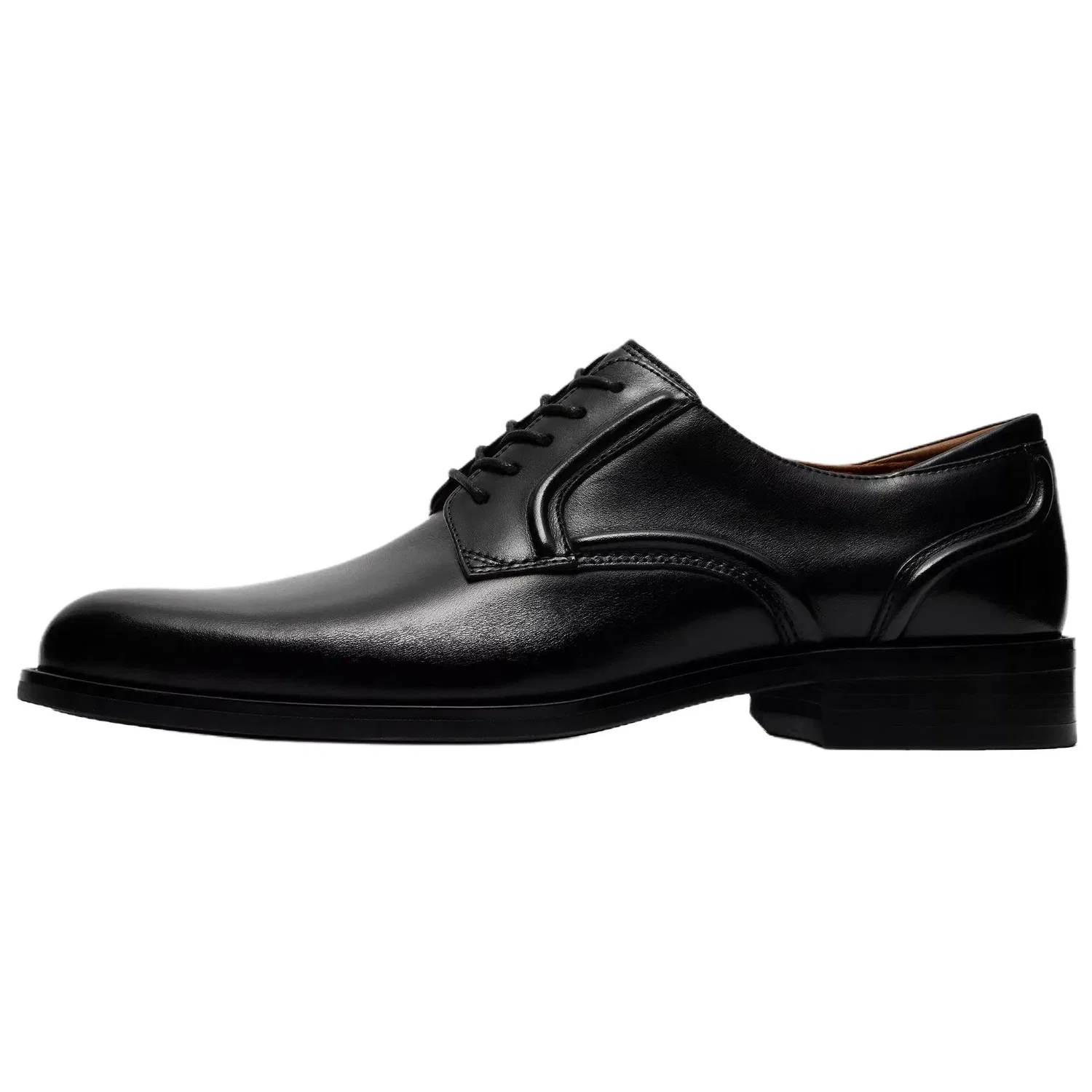 Кожаные туфли на шнуровке Craft Remi Lace Clarks черные
