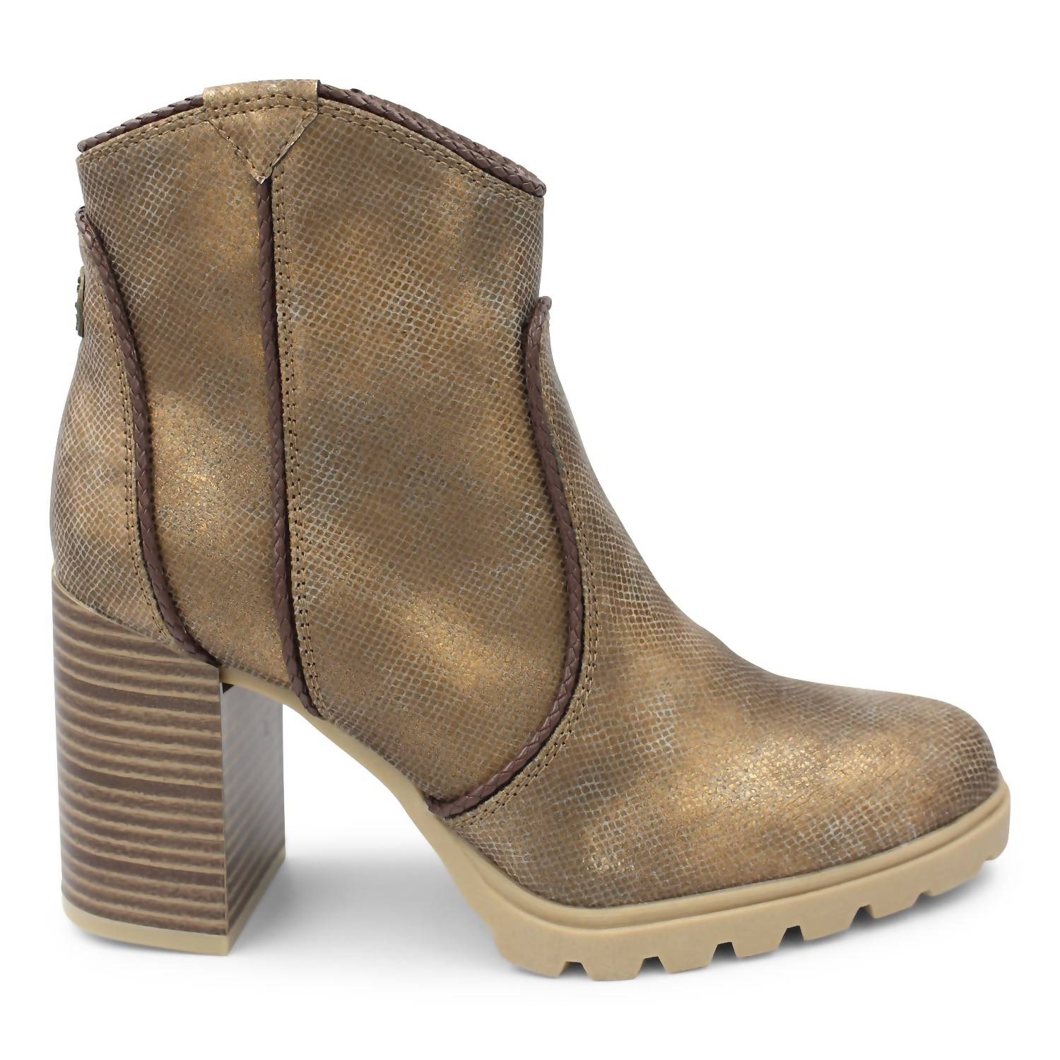 Женские ботинки Waylon Western Boot в бронзовом цвете Roller Reptile Dycut BLOWFISH, цвет bronze roller reptile dycut — фото 2