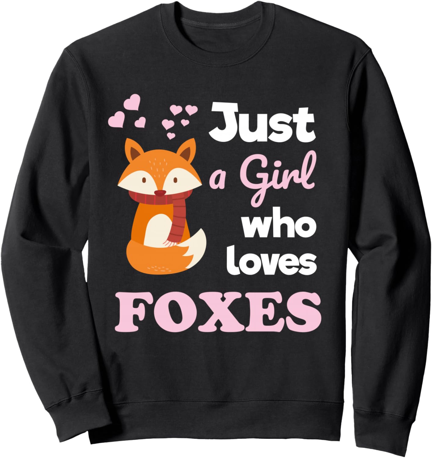 

Просто девушка, которая любит лисиц. Толстовка с изображением лисы Cute Fox Lover Quotes Co, черный