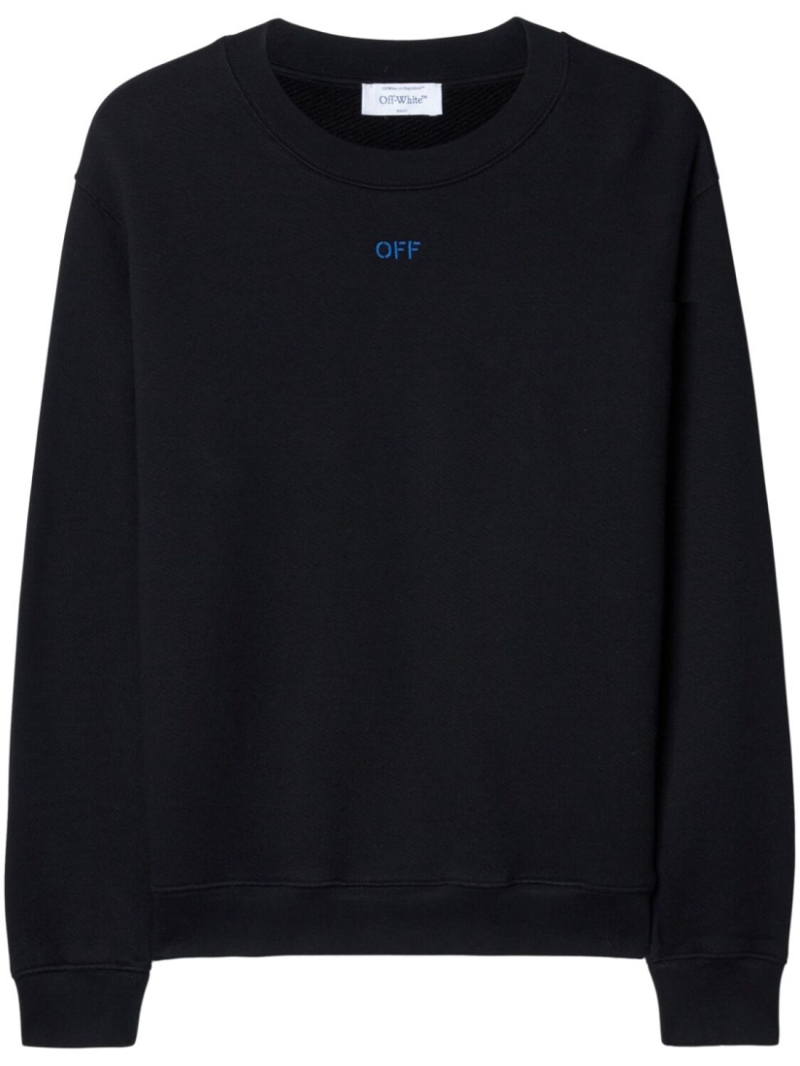 

Off-White толстовка из органического хлопка с вышитым логотипом, черный