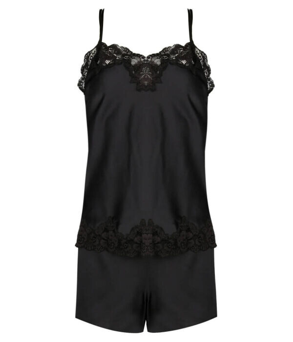 

Пижама атласная Lauren Ralph Lauren Relaxed Fit, черный