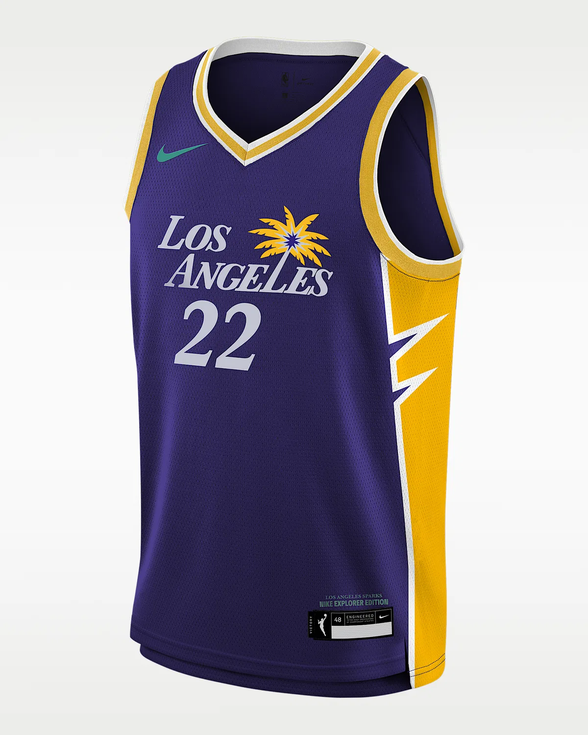 Детская Nike Dri-FIT WNBA Swingman Jersey Cameron Brink Los Angeles Sparks 2024 Explorer Edition, Field Purple