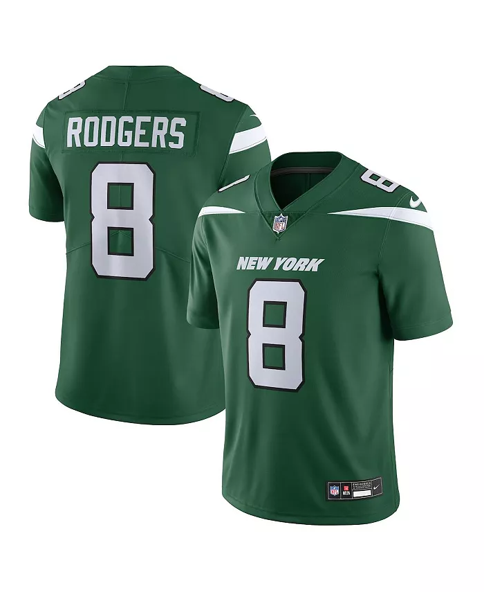 

Мужская ограниченная джерси New York Jets Vapor Untouchable Аарона Роджерса Nike, зеленый