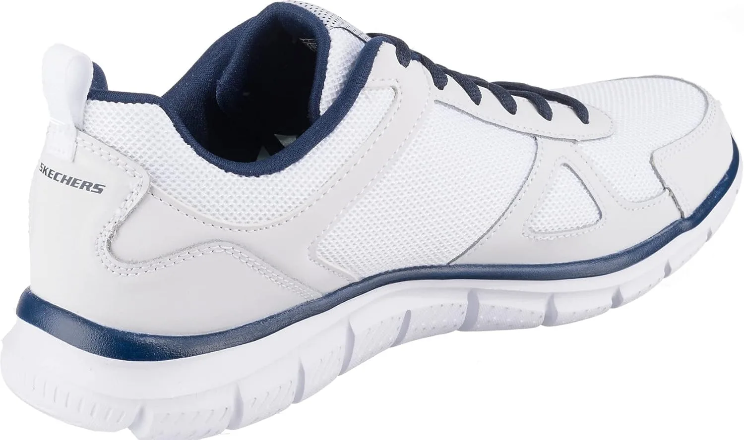 Мужские кроссовки Skechers Track-Scloric 52631-bbk, белый/синий — фото 4