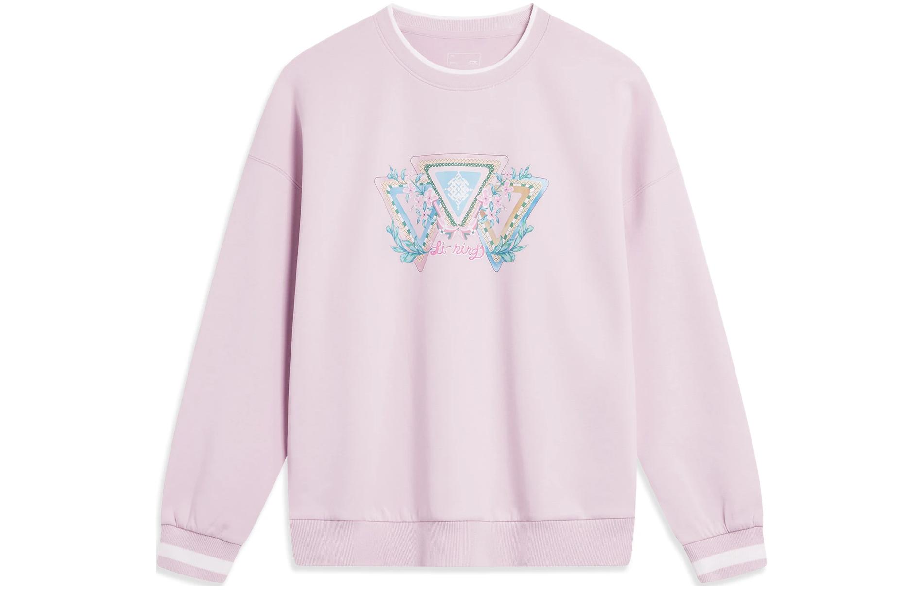 

Женская толстовка LiNing Sports Trend Series Dusty Pink Purple