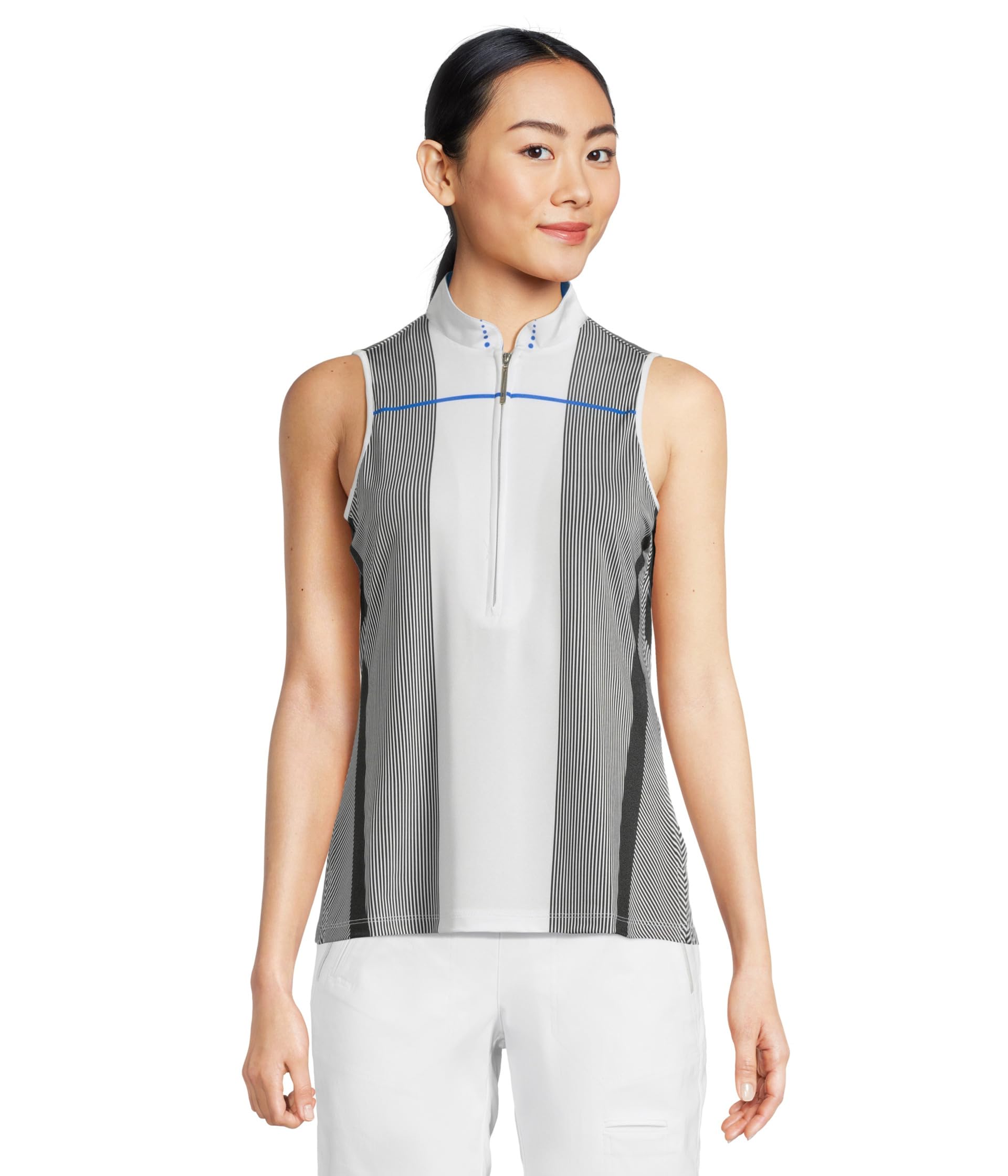 

Топ Jamie Sadock C'Est La Vie Striped Sleeveless Top, Electric Blue