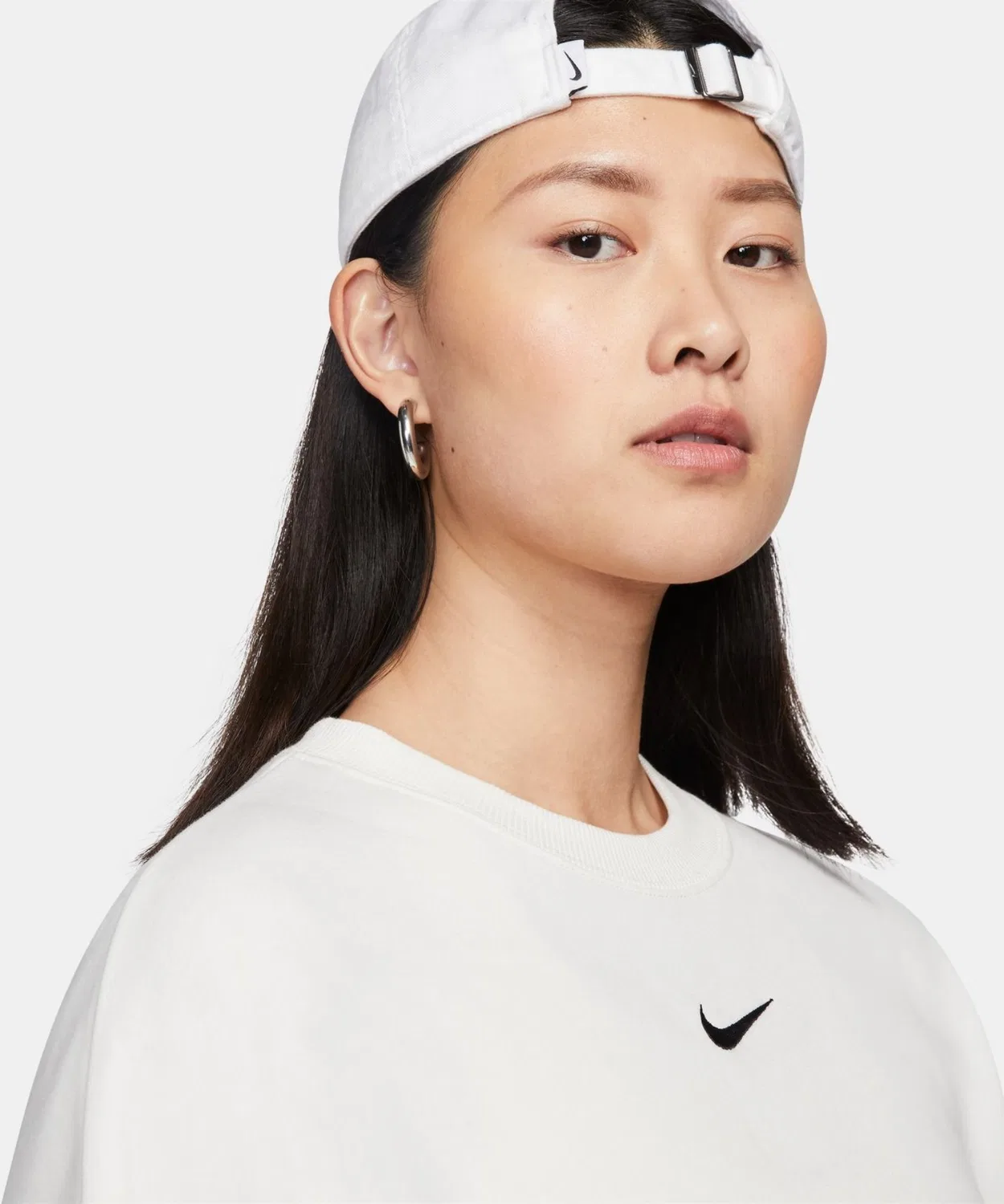 Свитшот Nike Феникс Флис с длинным рукавом, черный — фото 2