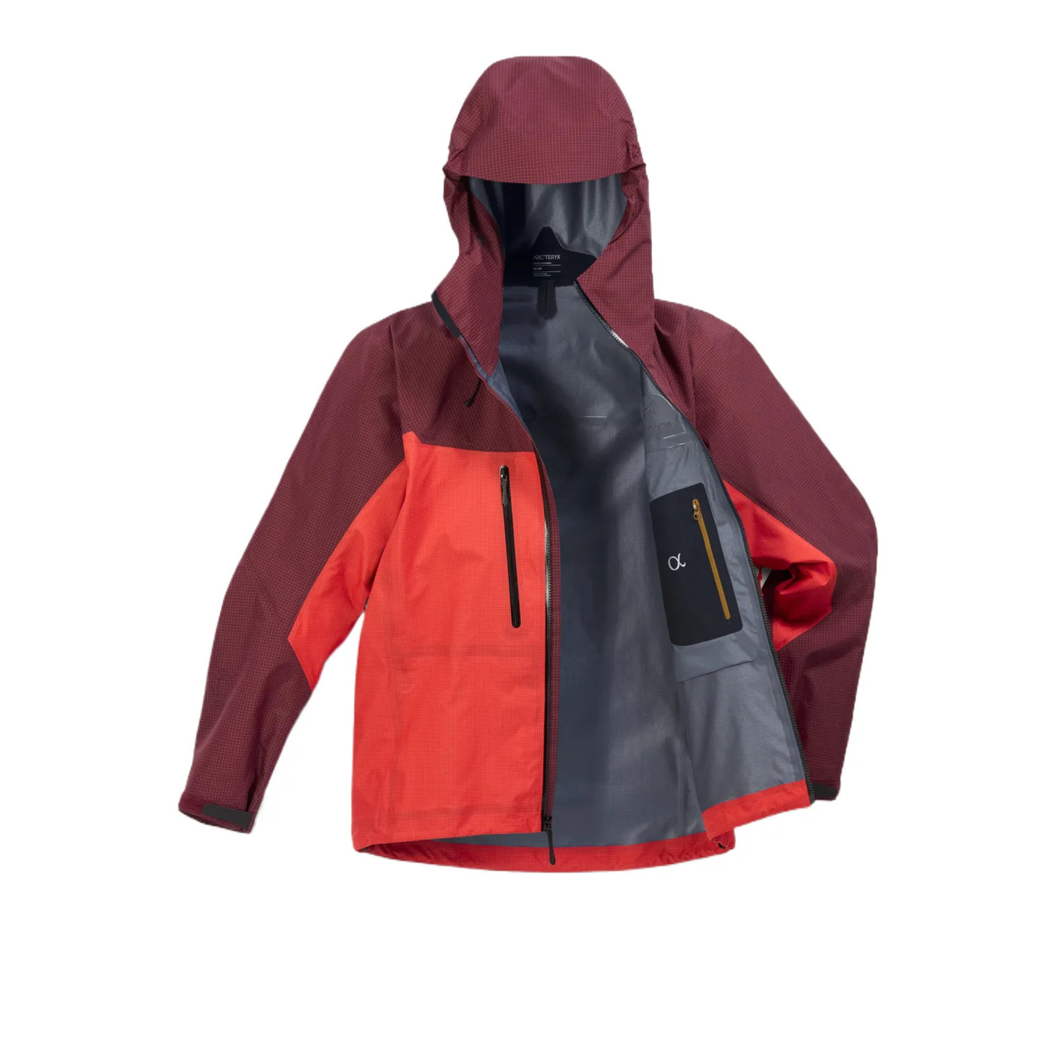Куртка с капюшоном на молнии Alpha Arcteryx, Olive Moss/Vintage Green/Olive Moss/Tatsu — фото 4